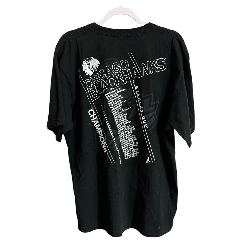 Chicago Blackhawks Stanley Cup Champions 2010 T-Shirt - Size L | Hockey Tee